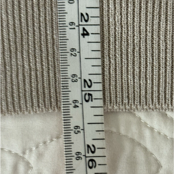 ANN TAYLOR Linen Blend Cap-Sleeve Crew Neck Pullover Beige NWT Sweater Size XL - Picture 10 of 11